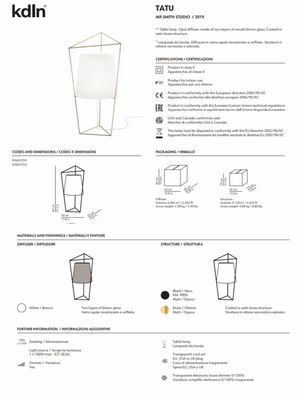 TATU - Lampada - KUNDALINI