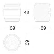 BOTTE - Sgabello seduta - RIVA 1920