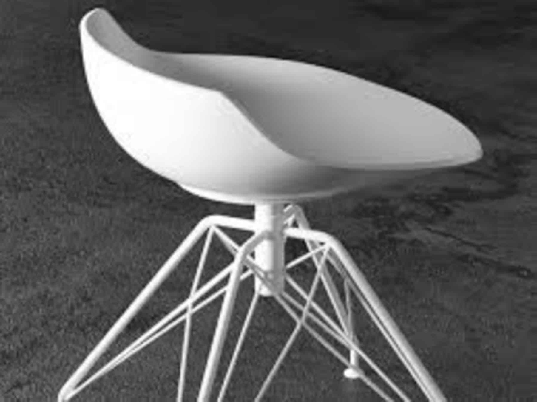 FLOW STOOL - sgabello 4 Gambe LEM - MDF Italia
