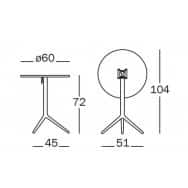 CENTRAL - Tavolo pieghevole - MAGIS DESIGN