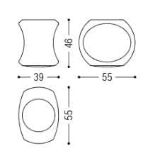 AMEDEA - Pouf/Sgabello - RIVA 1920
