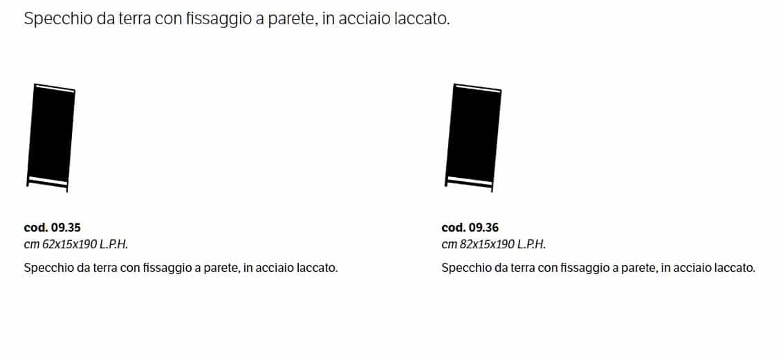 KING - Specchio da terra - BONTEMPI CASA