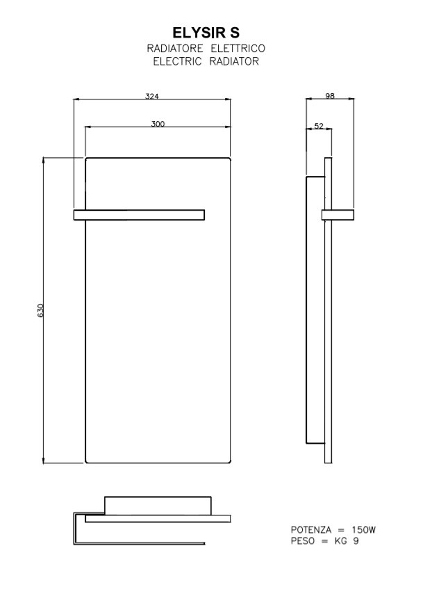 ELYSIR S - radiatore elettrico - HOM