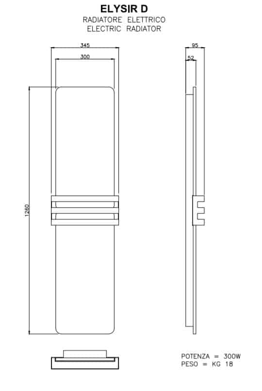 ELYSIR D - radiatore elettrico - HOM
