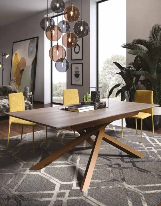 MILTON ROVERE - Tavolo fisso Cm. 100x200 - SABATINI SRL