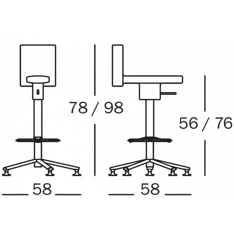 360° - Sgabello girevole - MAGIS