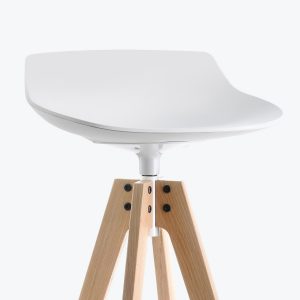 FLOW STOOL - sgabello 4 VN Rovere - MDF Italia
