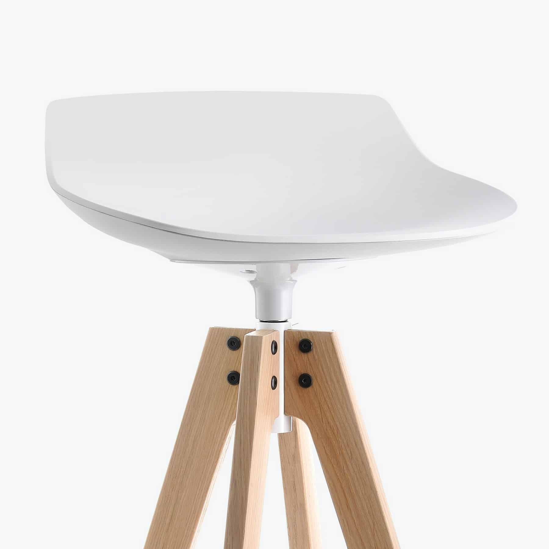 FLOW STOOL - sgabello 4 VN Rovere - MDF Italia