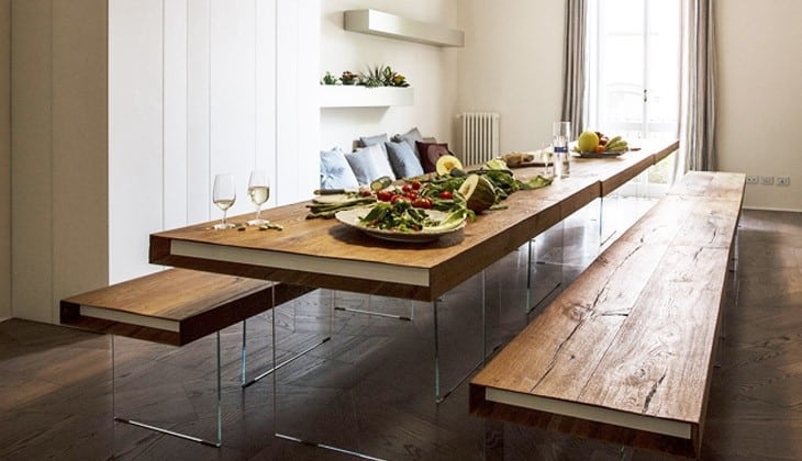 AIR WILDWOOD TABLE - LAGO S.p.A - Tavolo fisso