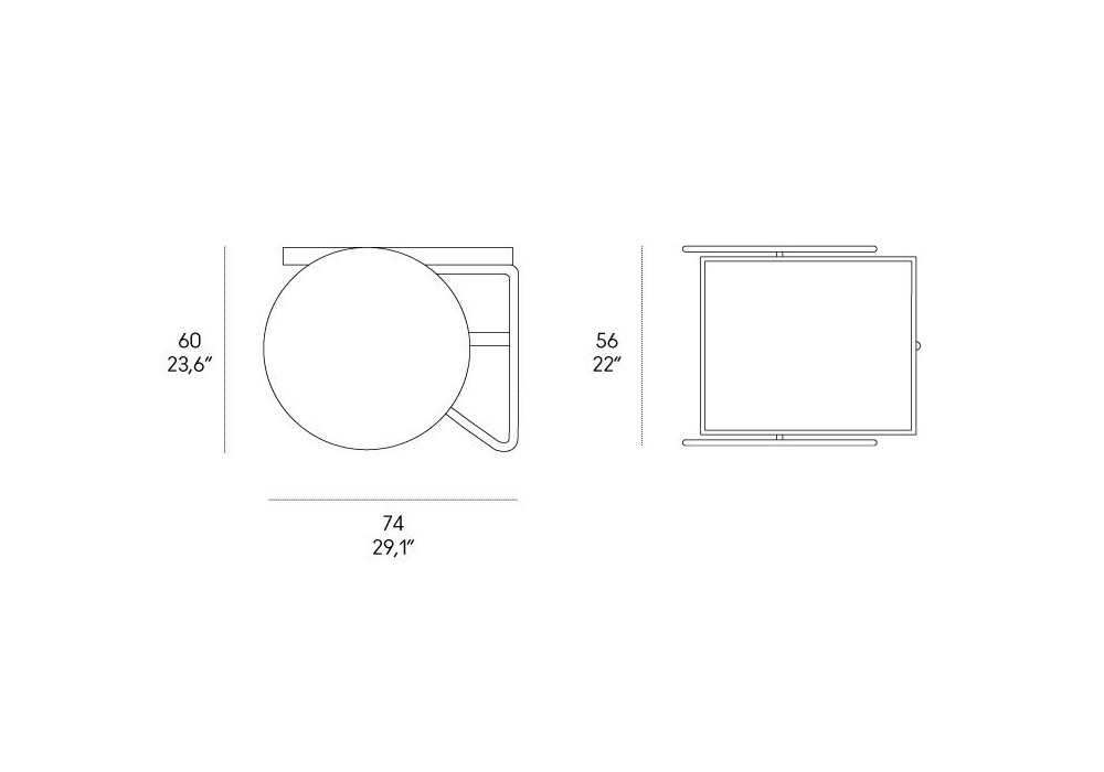 CHARIOT -  Tavolino / Carrello -  HORM CASAMANIA